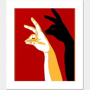 Hand Shadow - Little Rabbit Posters and Art